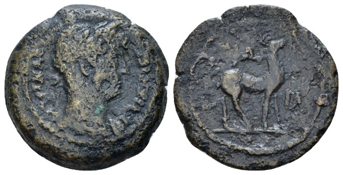 Egypt, Alexandria. Dattari. Hadrian, 117-138 Obol circa 126-127 (year 11), Æ 18....