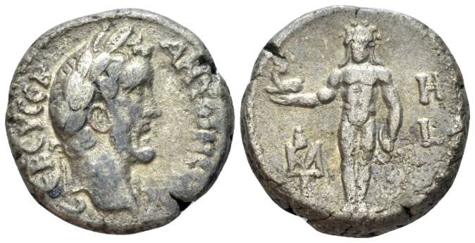 Egypt, Alexandria. Dattari. Antoninus Pius, 138-161 Tetradrachm circa 144-145 (y...