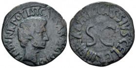 Octavian as Augustus, 27 BC – 14 AD As, C. Cassius Celer Rome circa 16 BC, Æ 27.00 mm., 10.64 g.
CAESAR AVGVSTVS TRIBVNIC POTEST Bare head r. Rev. C ...