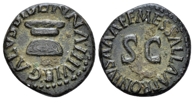 Octavian as Augustus, 27 BC – 14 AD Quadrans, Apronius, Galus, Messalla, Sisenna...