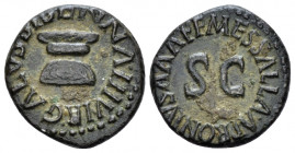 Octavian as Augustus, 27 BC – 14 AD Quadrans, Apronius, Galus, Messalla, Sisenna Rome circa 5 BC, Æ 17.00 mm., 2.78 g.
 GALVS SISENNA IIIVIR Altar. R...