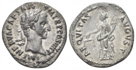 Nerva, 96-98 Denarius Rome 96, AR 18.00 mm., 2.72 g.
Laureate head r. Rev. Aequitas standing l., holding scales in r. hand and cornucopiae in l. C 3....