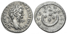 Septimius Severus, 193-211 Denarius Laodicea ad Mare circa 194-195, AR 18.60 mm., 3.28 g.
L SEPT SEV PERT AVG IMP II Laureate head r. Rev. SAECVLI FE...