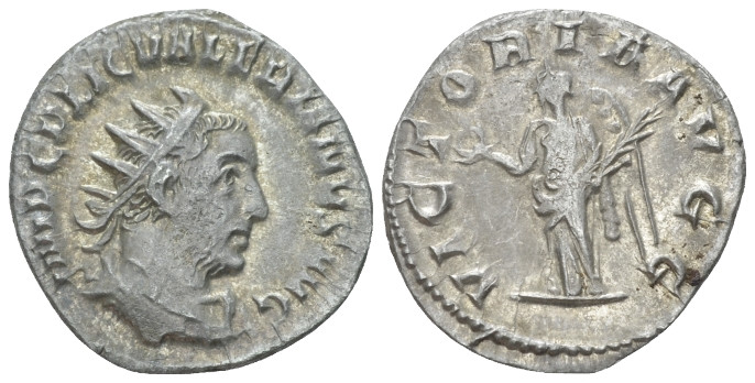 Valerian I, 253-260 Antoninianus Rome circa 254, AR 21.00 mm., 32.30 g.
 Radiat...