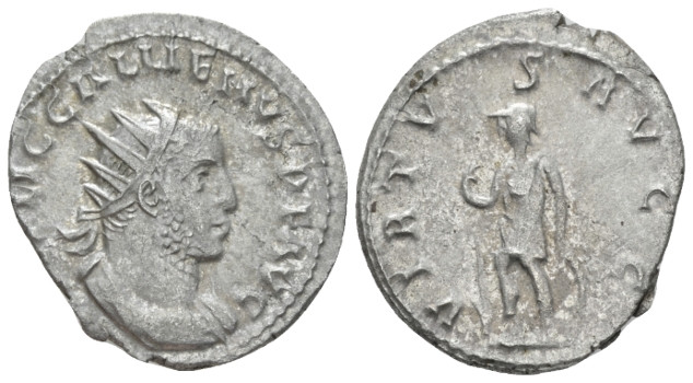 Gallienus, 253-268 Antoninianus Rome circa 254-256, AR 22.00 mm., 3.73 g.
 Radi...