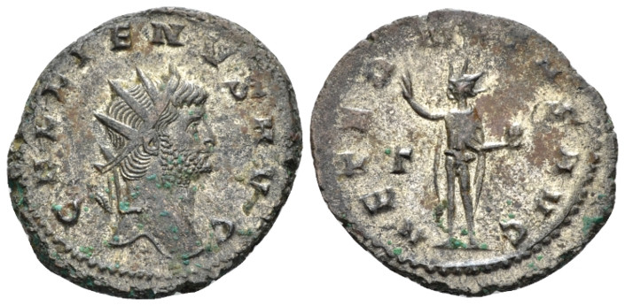 Gallienus, 253-268 Antoninianus Rome circa 265-267, billon 24.00 mm., 4.94 g.
R...