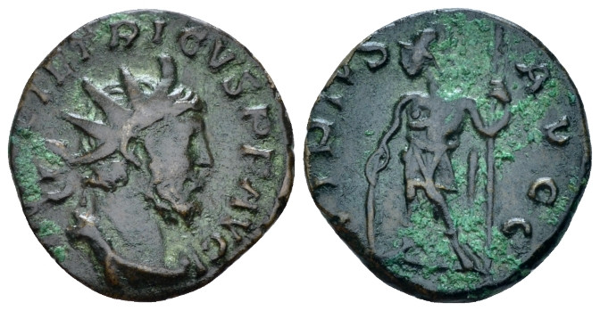 Tetricus I, 270-273 Antoninianus Mint I circa 274, Æ 18.00 mm., 2.70 g.
Radiate...