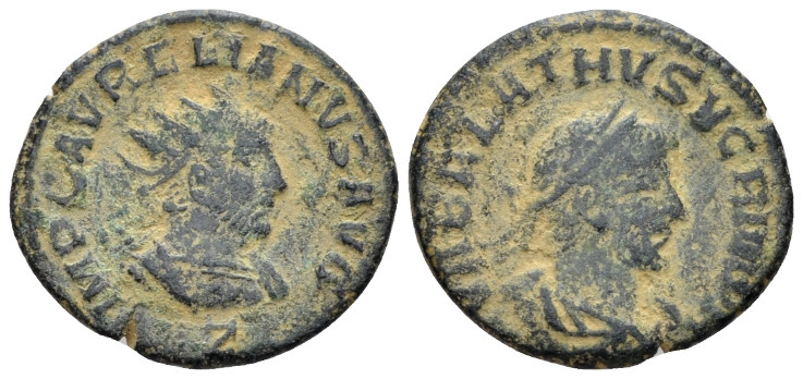 Aurelian, 270-275 Antonianus Rome circa 270-271, billon 20.00 mm., 3.37 g.
Radi...