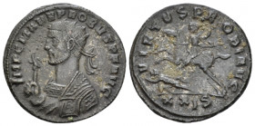 Probus, 276-282 Antoninianus Siscia circa 276-282, billon 21.00 mm., 4.60 g.
Radiate bust l., wearing imperial mantle, holding eagle-tipped sceptre. ...
