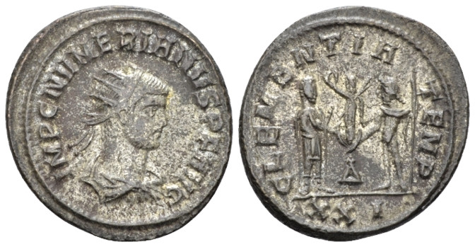 Numerian, 283-284 Antoninianus Cyzicus circa 283-284, Æ 21.30 mm., 4.19 g.
IMP ...