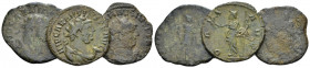 Carausius, 287-293 Lot of 3 Æ3 circa 287-293, Æ 23.00 mm., 10.10 g.
Lot of 3 Æ3; RIC 851, RIC 605 and RIC 880

Very Fine.

Ex Baldwin's.