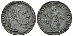 Severus II Caesar, 306-307. Follis Carthage circa 305-306, Æ 23.70 mm., 7.53 g.
FL VAL SEVERVS NOB CAES, Laureate head r. Rev. SALVS AVGG ET CAESS FE...