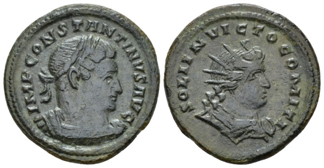 Constantine I, 307-337 Follis Treveri circa 310-313, Æ 23.30 mm., 5.23 g.
IMP C...