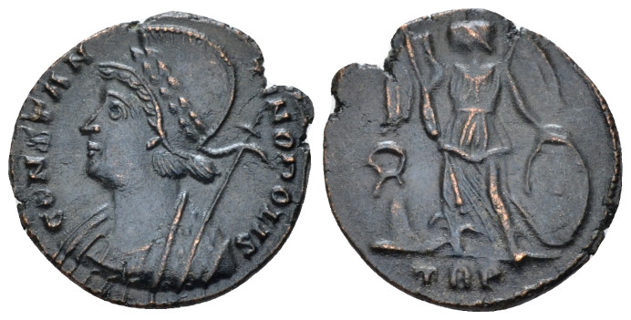 Constantine I, 307-337 Follis Treviri circa 333-334, Æ 17.00 mm., 2.05 g.
Laure...