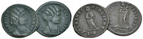 Fausta, wife of Constantine Lot of 2 Æ3 Treveri circa 326, Æ 18.70 mm., 5.00 g.
 Lot of 2 Æ3, RIC 483.
 
 Very Fine.
 
 Ex Baldwin's.