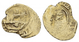 Uncertain mint, The Normans in South Italy and Sicily. Roger I of Hauteville great count, 1072-1101 Tari circa 1072-1101, AV 14.00 mm., 1.07 g.
Sp. -...