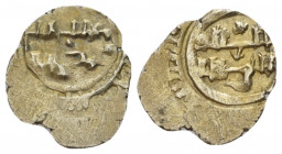 Uncertain mint, The Normans in South Italy and Sicily. Roger I of Hauteville great count, 1072-1101 Tari circa 1072-1101, AV 11.00 mm., 0.82 g.
Sp. -...