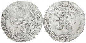 Overijssel-Zwolle, Löwentaler 1648, AR 41.10 mm., 26.75 g.
Dav. 4885.

Very Fine.