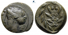 Sicily. Himera circa 415-409 BC. Bronze Æ