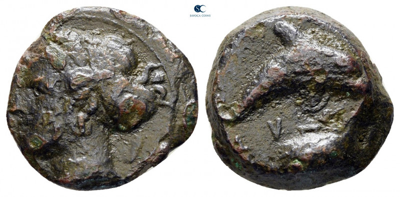 Sicily. Syracuse. Dionysios I 405-367 BC. 
Hemilitron Æ

14 mm, 3,15 g


...