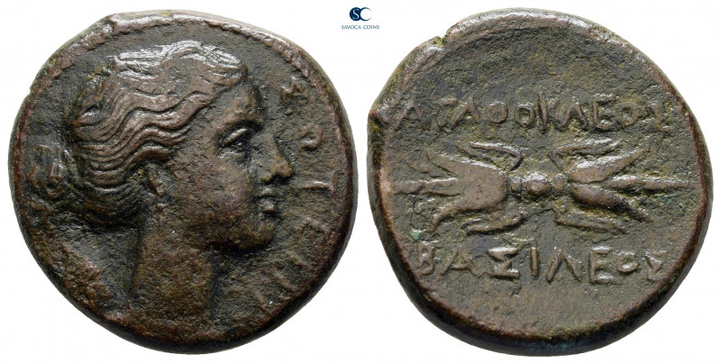 Sicily. Syracuse. Agathokles 317-289 BC. 
Bronze Æ

21 mm, 9,01 g



very...