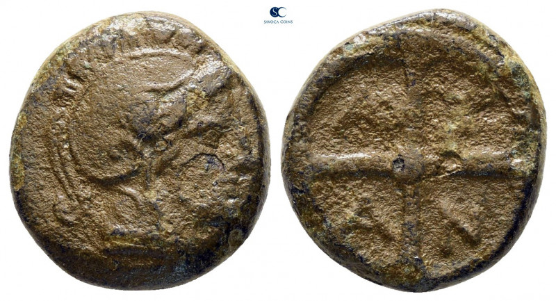 Macedon. Akanthos circa 400-300 BC. 
Bronze Æ

13 mm, 3,35 g



nearly ve...