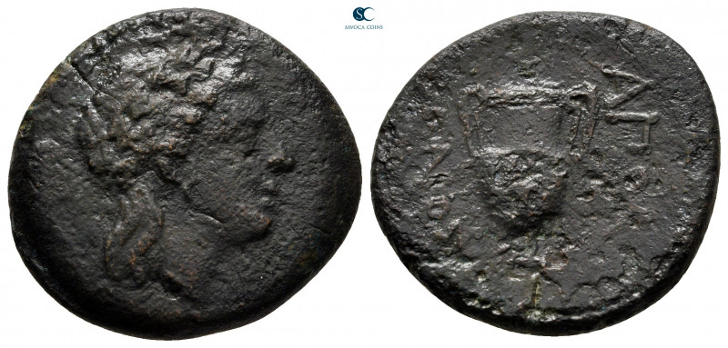 Macedon. Apollonia after circa 187 BC. 
Bronze Æ

21 mm, 8,25 g



nearly...