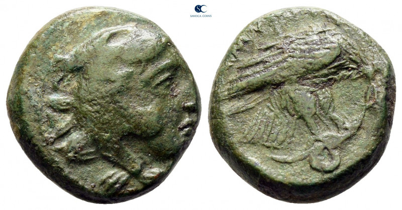 Kings of Macedon. Uncertain mint. Amyntas III 393-369 BC. 
Bronze Æ

14 mm, 4...