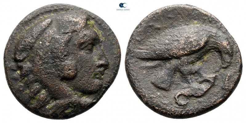Kings of Macedon. Uncertain mint. Amyntas III 393-369 BC. 
Bronze Æ

15 mm, 3...