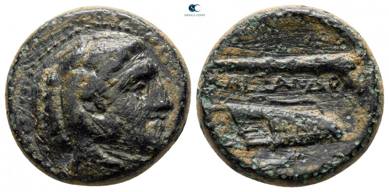 Kings of Macedon. Uncertain mint. Alexander III "the Great" 336-323 BC. 
Bronze...