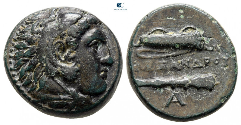 Kings of Macedon. Uncertain mint. Alexander III "the Great" 336-323 BC. 
Bronze...