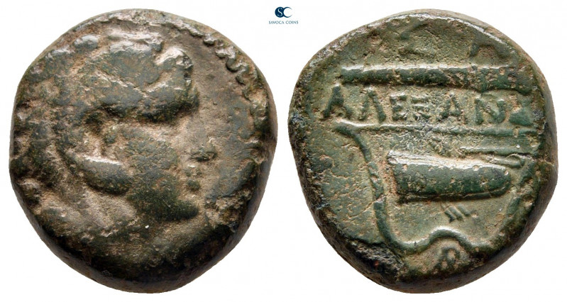 Kings of Macedon. Uncertain mint. Alexander III "the Great" 336-323 BC. 
Bronze...