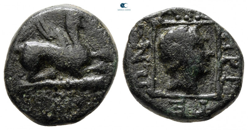 Thrace. Abdera circa 311-280 BC. 
Bronze Æ

13 mm, 3,38 g



nearly very ...