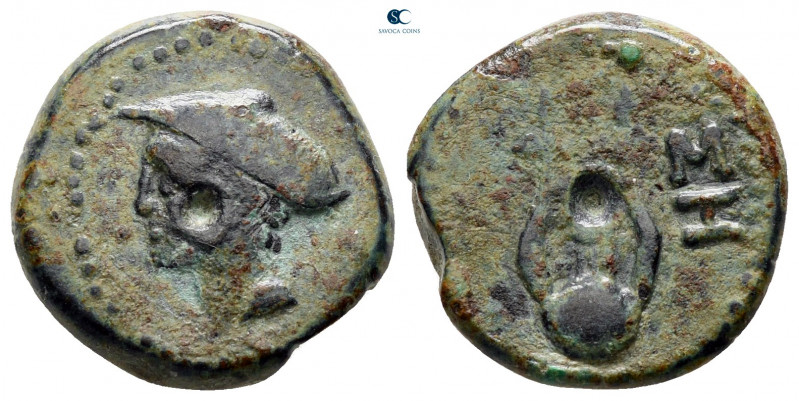 The Thracian Chersonese. Sestos circa 300 BC. 
Bronze Æ

13 mm, 3,62 g


...