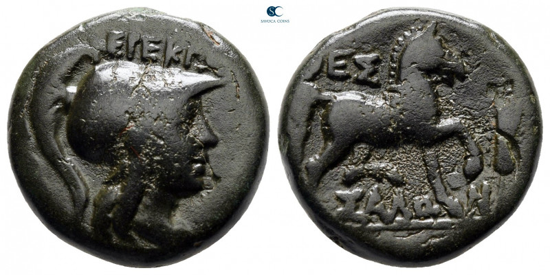 Thessaly. Thessalian League circa 120-50 BC. 
Bronze Æ

15 mm, 5,41 g



...