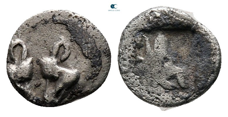 Lesbos. Unattributed Koinon mint circa 500-450 BC. 
1/36 Stater BI

6 mm, 0,2...