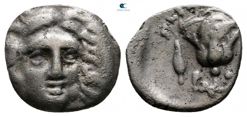 Islands off Caria. Rhodos circa 205-190 BC. 
Plinthophoric Hemidrachm AR

10 ...