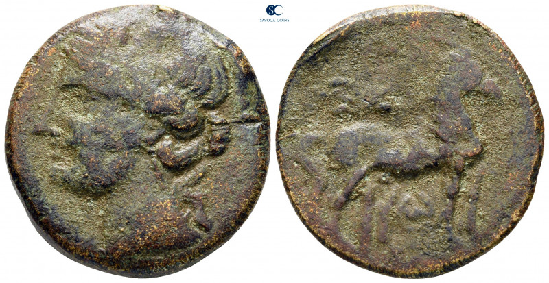 Zeugitana. Carthage circa 300 BC. 
Shekel Æ

29 mm, 16,42 g



nearly ver...