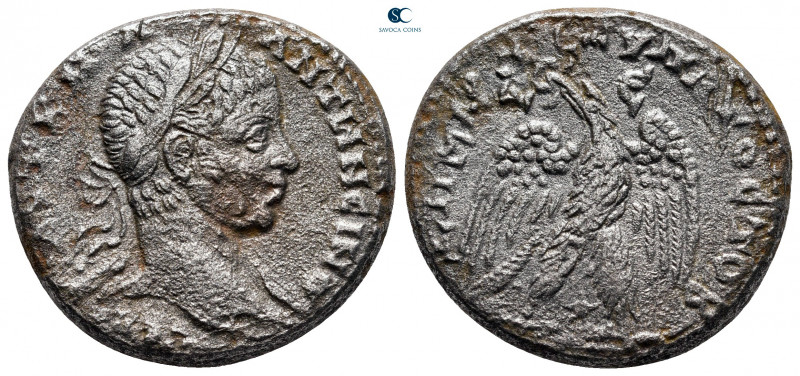 Seleucis and Pieria. Antioch. Elagabal AD 218-222. 
Billon-Tetradrachm

26 mm...