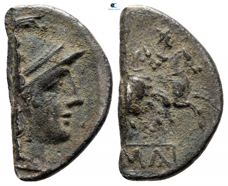 Anonymous 211 BC. Rome
Fourreè Denarius

18 mm, 1,89 g



very fine