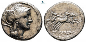 C. Claudius Pulcher 110-109 BC. Rome. Denarius AR