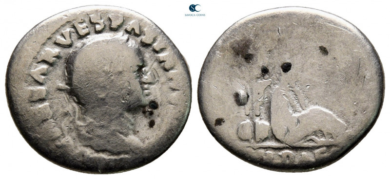 Vespasian AD 69-79. "Judaea Capta" commemorative. Rome
Denarius AR

18 mm, 2,...