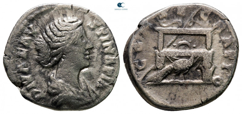 Faustina II AD 147-175. Rome
Denarius AR

16 mm, 2,93 g



nearly very fi...