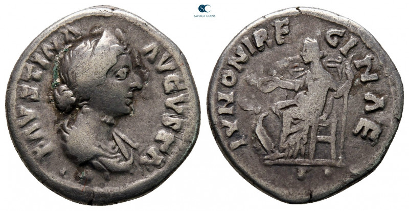 Faustina II AD 147-175. Rome
Denarius AR

17 mm, 3,21 g



nearly very fi...