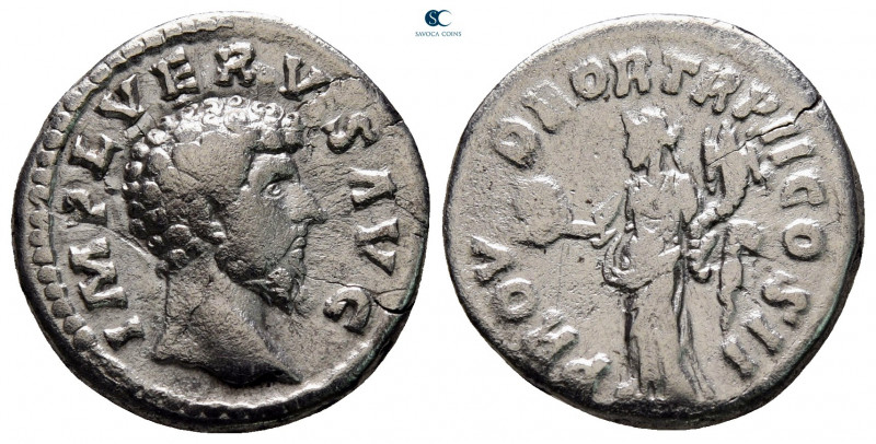 Lucius Verus AD 161-169. Rome
Denarius AR

17 mm, 2,71 g



nearly very f...