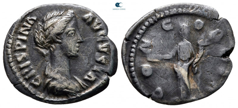 Crispina. Augusta AD 178-182. Rome
Denarius AR

18 mm, 2,52 g



nearly v...