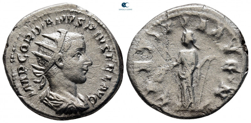 Gordian III AD 238-244. Rome
Antoninianus AR

20 mm, 4,26 g



very fine