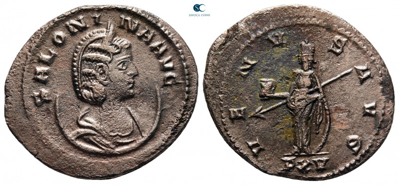 Salonina AD 254-268. Antioch
Billon Antoninianus

20 mm, 3,26 g



very f...