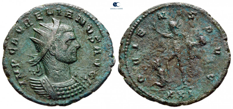 Aurelian AD 270-275. Cyzicus
Billon Antoninianus

23 mm, 3,32 g



nearly...