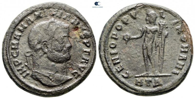 Maximianus Herculius AD 286-305. Heraclea
Follis Æ

25 mm, 8,64 g



near...